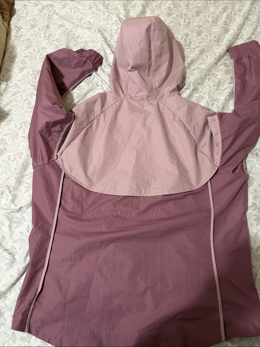 Nike Women's Two-Tone Rose Pink Hooded Bomber Jacket - Picture 3 of 3